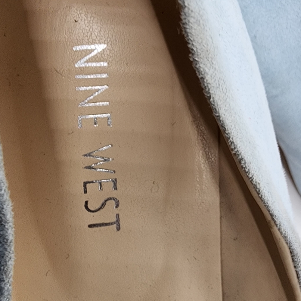 Nine West Baby Blue Heels Sz 8.5 - Picture 4 of 7